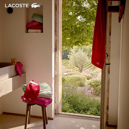 Lacoste Heritage 100% Supima Cotton Hand Towel, Premium Super Soft Bath Towel