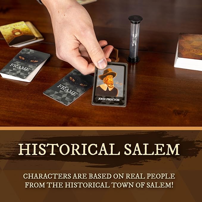 Facade Dark Cites Series Board Game of Strategy Deceit and Luck - Card Game for Teens Adults and Family - Salem 1692