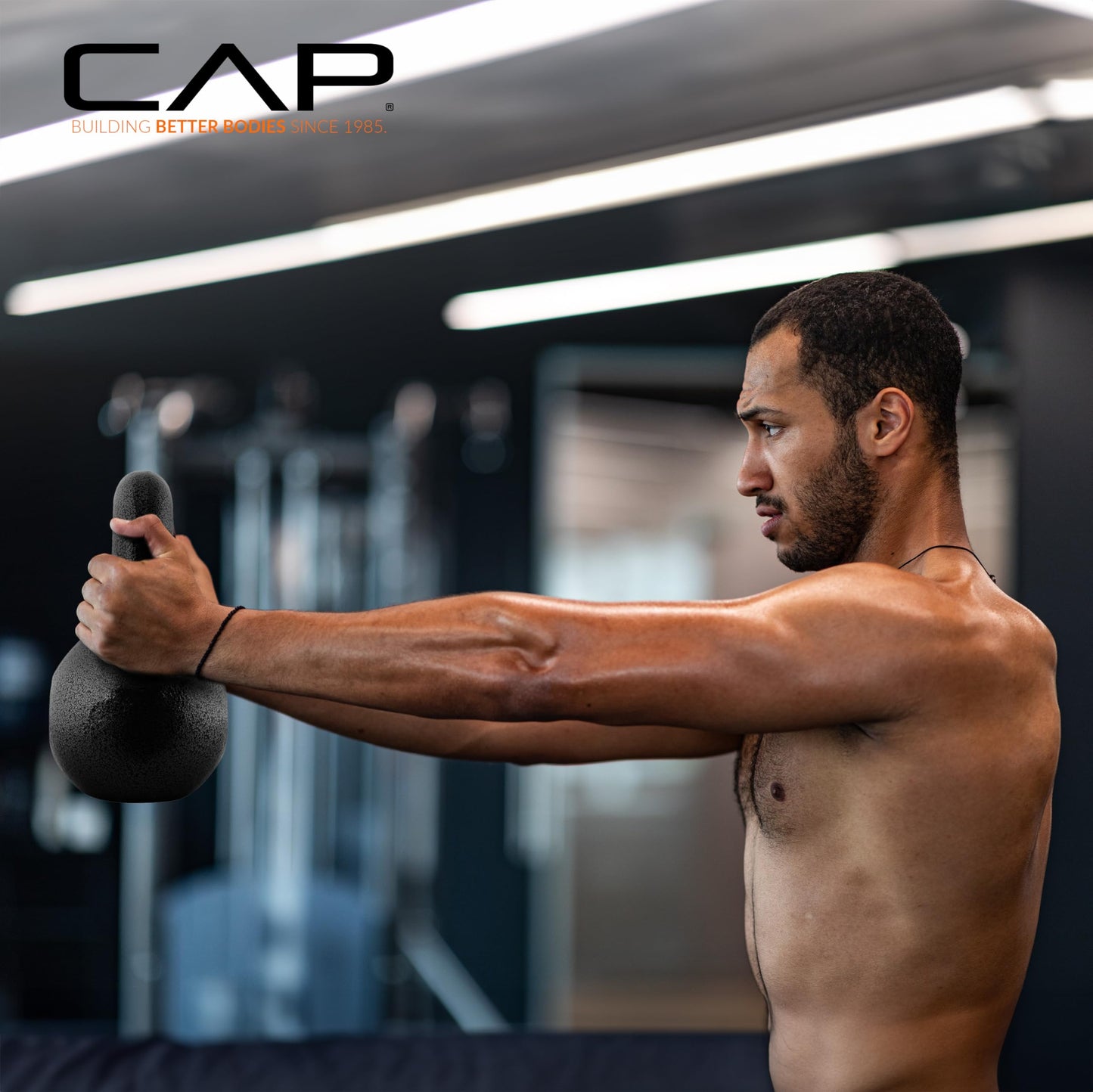 CAP Barbell Black Cast Iron Kettlebell | 25 Pounds