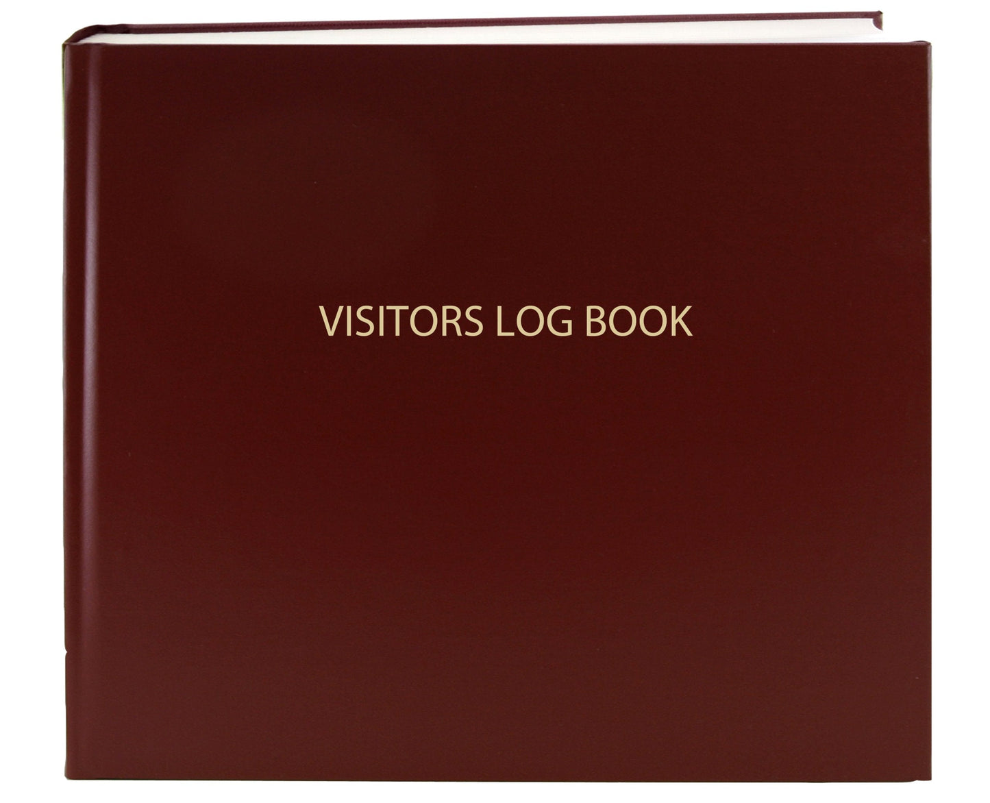 BookFactory Visitor Log Book Visitor Register Visitors Sign-in Book - 120 Pages, 8 7/8'' x 7'' - Burgundy Cover, Section Sewn Hardbound (Made in USA)