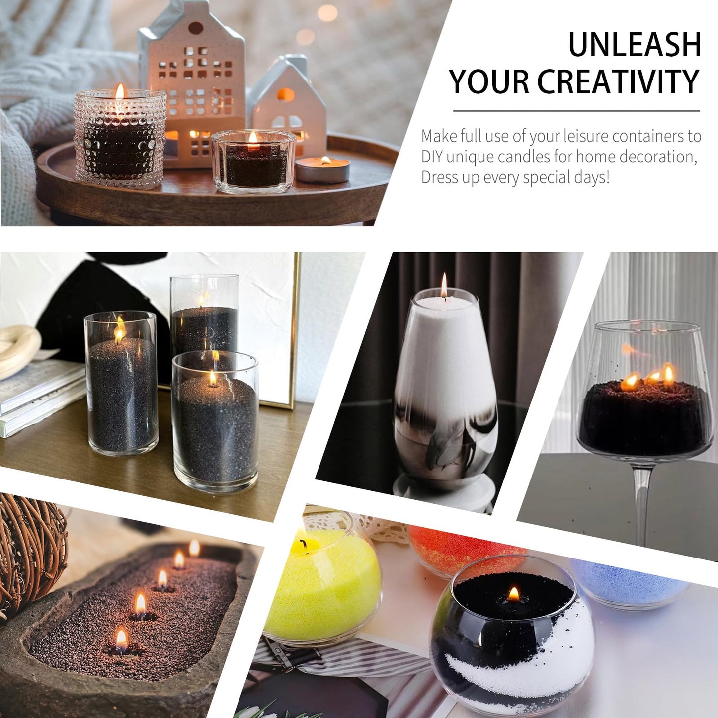 Pansyling 50pcs 6" Natural Candle Wicks for Candle Making, Pre-Waxed Cotton Wicks DIY Candle Making Kits, Smoke-Free, Long-Burning, Cut to Fit Any Candle Containers