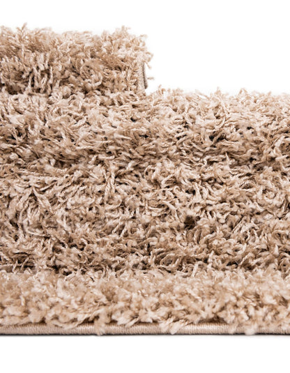 Unique Loom Solid Shag Collection Area Rug (7' 10" x 10' Rectangle, Taupe)