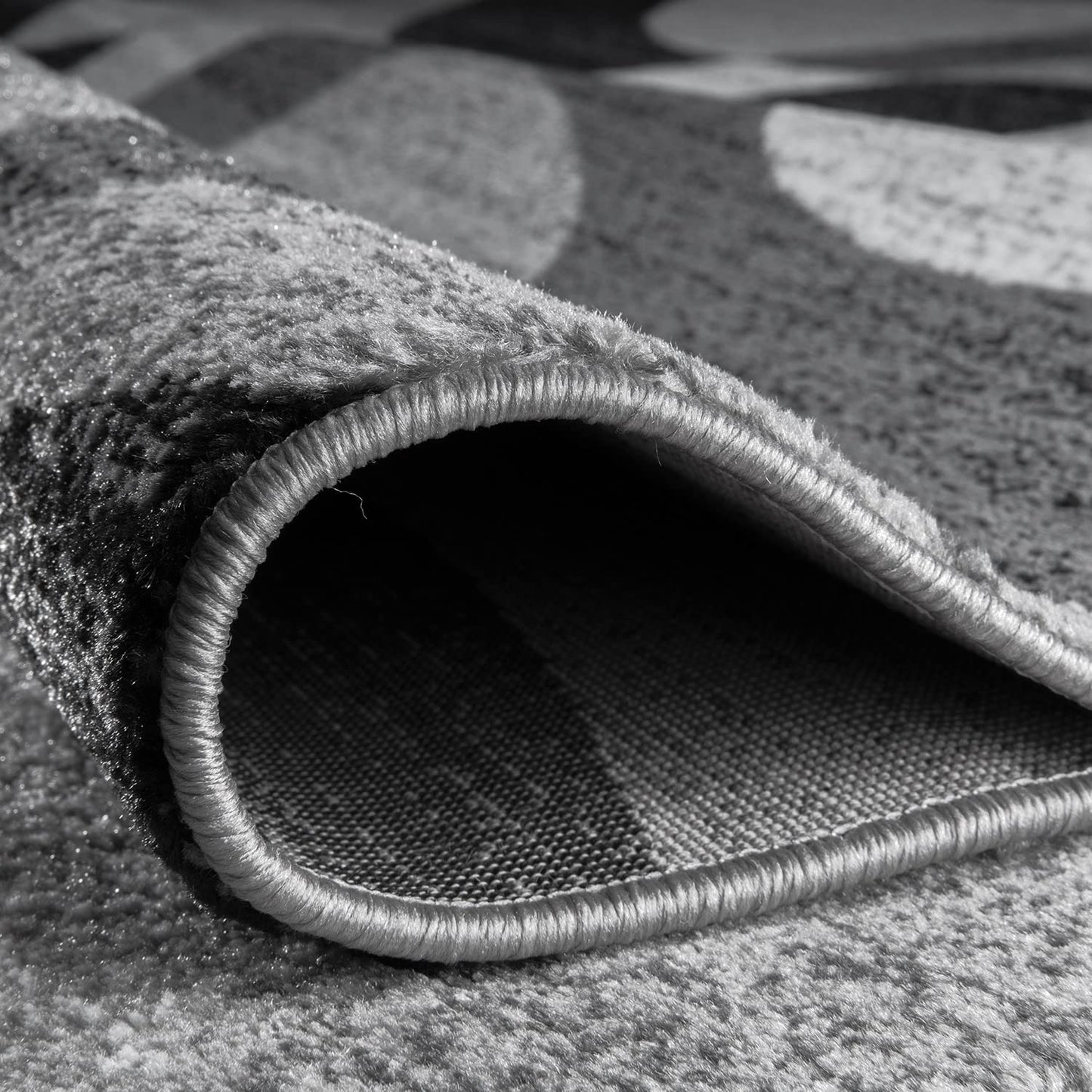 Rugshop Contemporary Abstract Circles Perfect for high Traffic Areas of Your Living Room,Bedroom,Home Office,Kitchen Runner Rug 2'7" x 10' Gray
