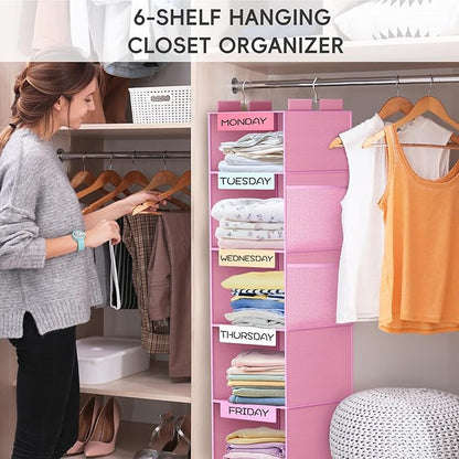 VERONLY Weekly Hanging Closet Organizer