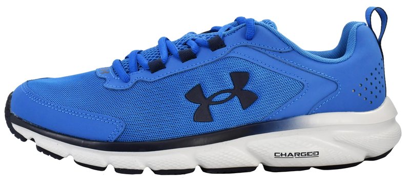 Under Armour Men's Charged Assert 9 Running Shoe, Victory Blue/Halo Grey, 8.5 M