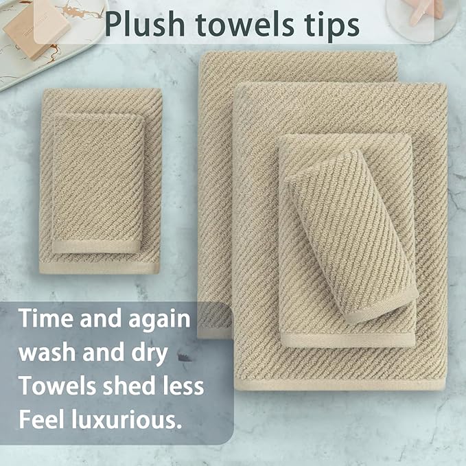 VOOVA & MOVAS Tan Bath Towels
