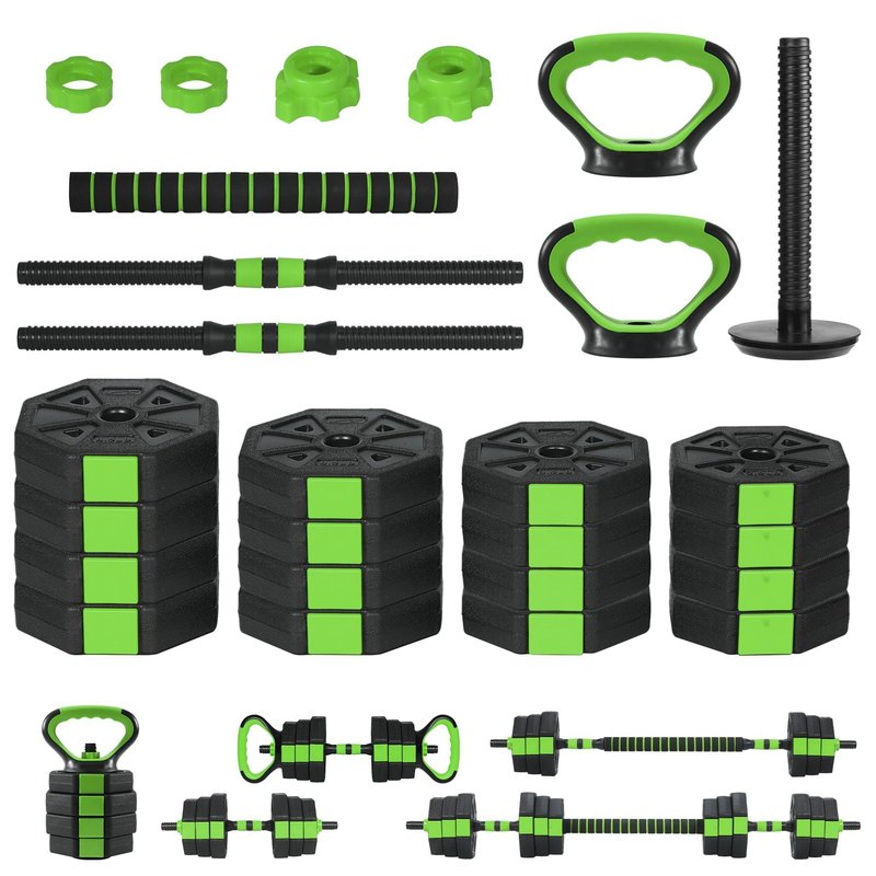 Adjustable Dumbbells, 44/66/88Lbs Free Weight Set with Connector, 4 In1 Weight Dumbbell Set Used As Kettlebells, Barbell, Push Up Stand, Fitness Exercise for Home Gym Suitable Men/Women