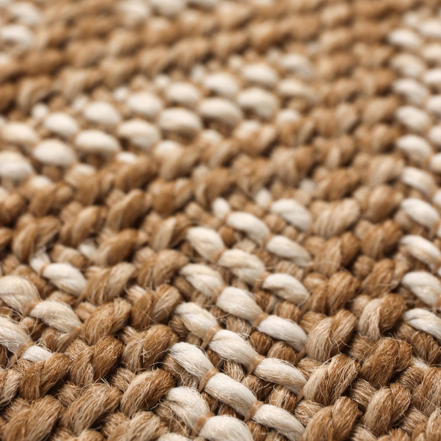 Fame Rugs Natural Indoor Outdoor Entryway Mat - Jute Look Modern Chevron Herringbone Pattern Flatweave - for Entrance, Bathroom, Farmhouse Boho Neutral Doormat Decor (2'x3' Tan/White)