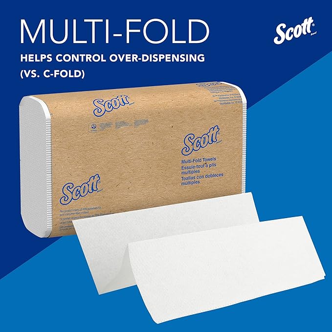 Scott Professional Universal Multifold Narrow Width Paper Towels, Absorbency