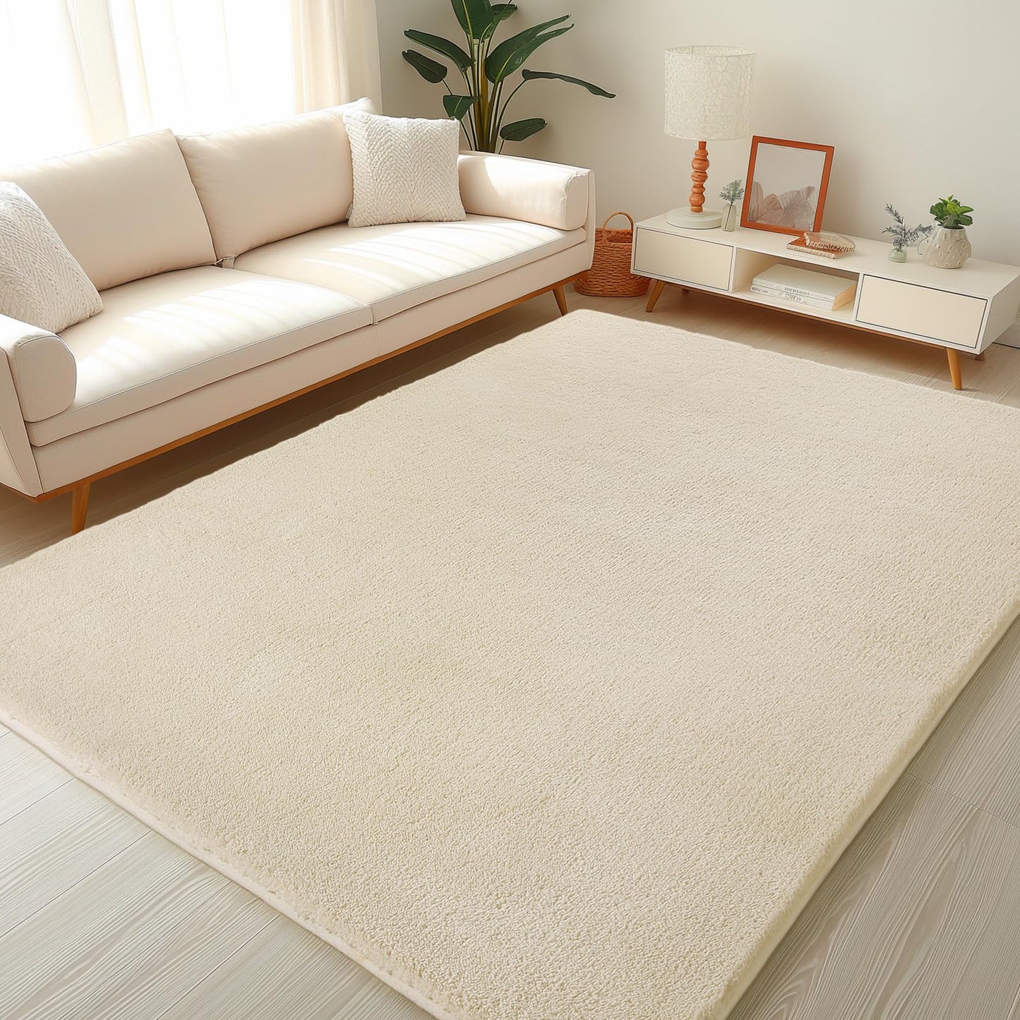 Sour Lemon 9x12 Area Rugs for Living Room, Soft Large Area Rug Fluffy Rugs for Bedroom，Machine Washable Area Rug Non Slip Carpet Rug for Living Room Playroom Kids Room Home Decor