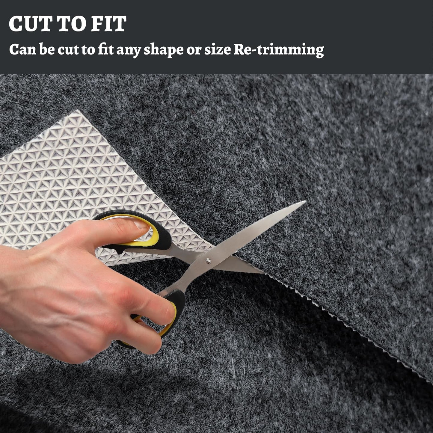100% Waterproof Rug pad, 6x9 ft Area Rug Non-Slip Rug Pads, Carpet Pads for All Floors and finishes, Felt pad for Hardwood Floors, Keep Carpets in Place Soft and Secure