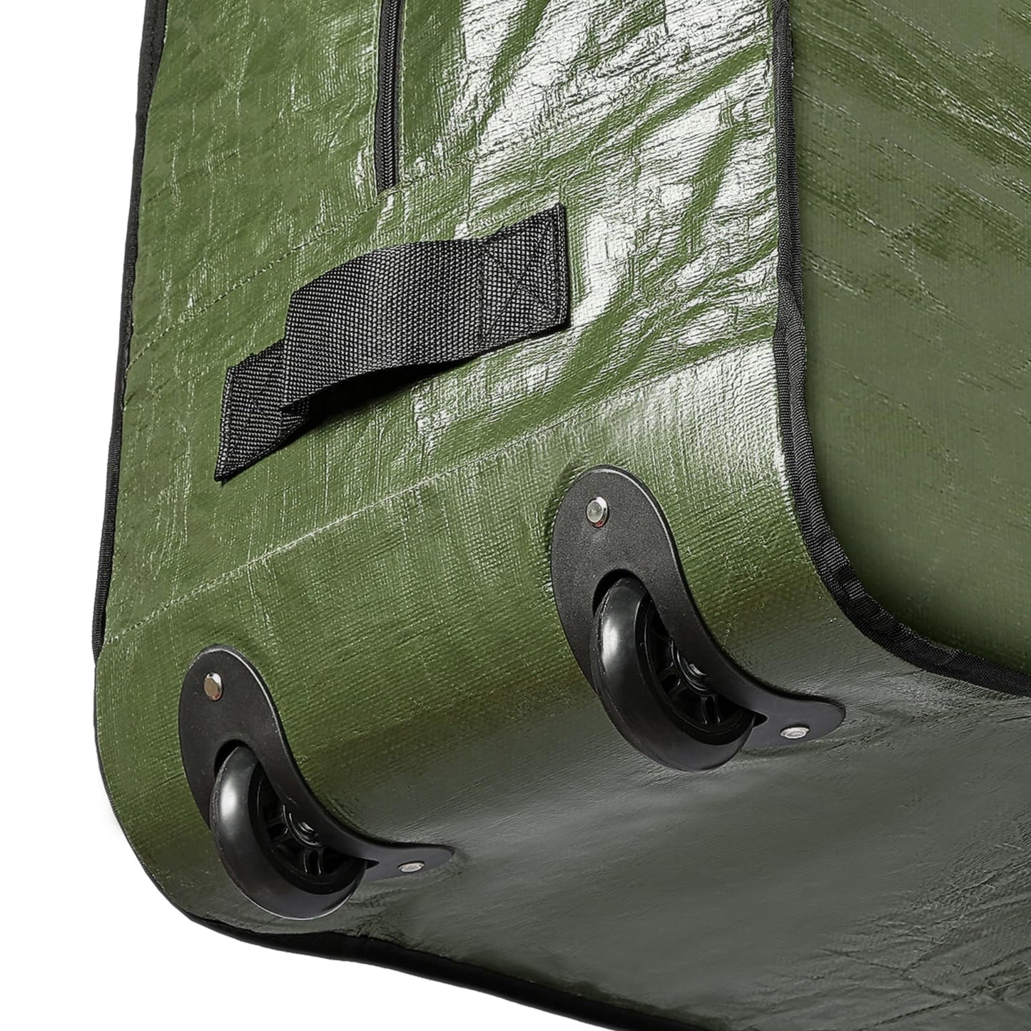 HOMEST Christmas Tree Storage Bag, Fits for 4.5-7 ft Xmas Artificials, Zippered Bag with Reinforced Carrying Handles and Wheels, Green (Bag Only)