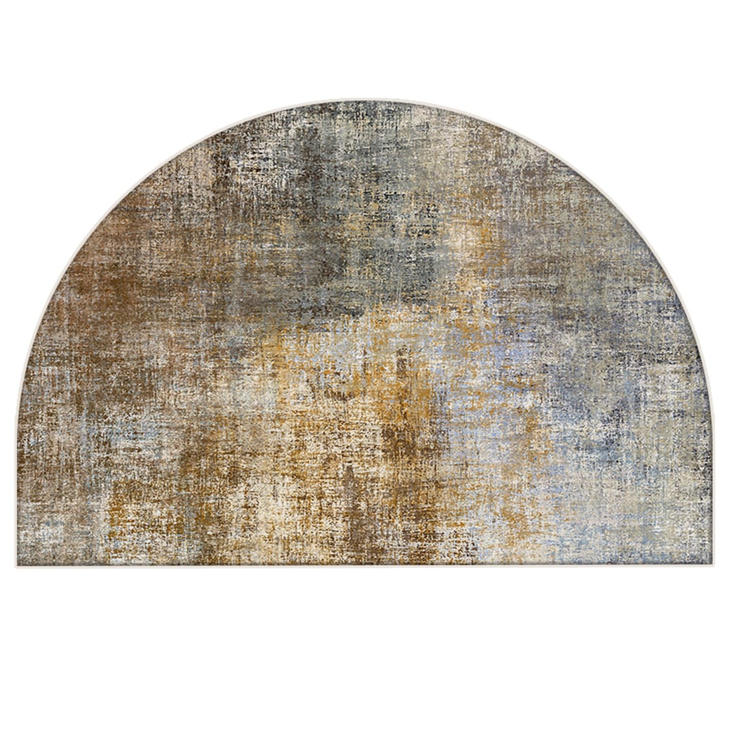 TOMWISH Half Round Doormat Floor Rug Mat Semi Circle Floor Rug Entryway Door Mat Half Moon Doormat Welcome Mat 18X30Inch Indoor Rug for Living Room Kitchen Bedroom