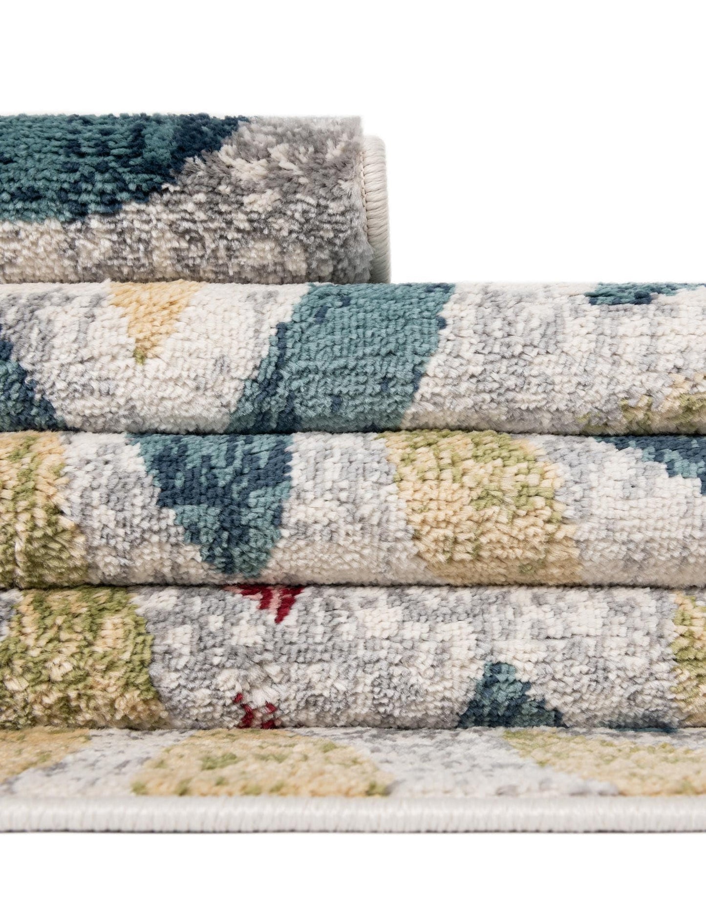Rugs.com - Charleston Rug – 6 Ft Runner Multi Modern Floral Easy-Clean Rug – Perfect for Hallways, Kitchens, and Entryways