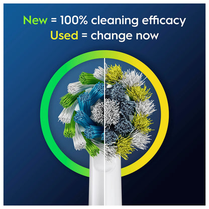 Oral B Cross Action Electric Toothbrush Replacement Brush Heads Refill, 4Count