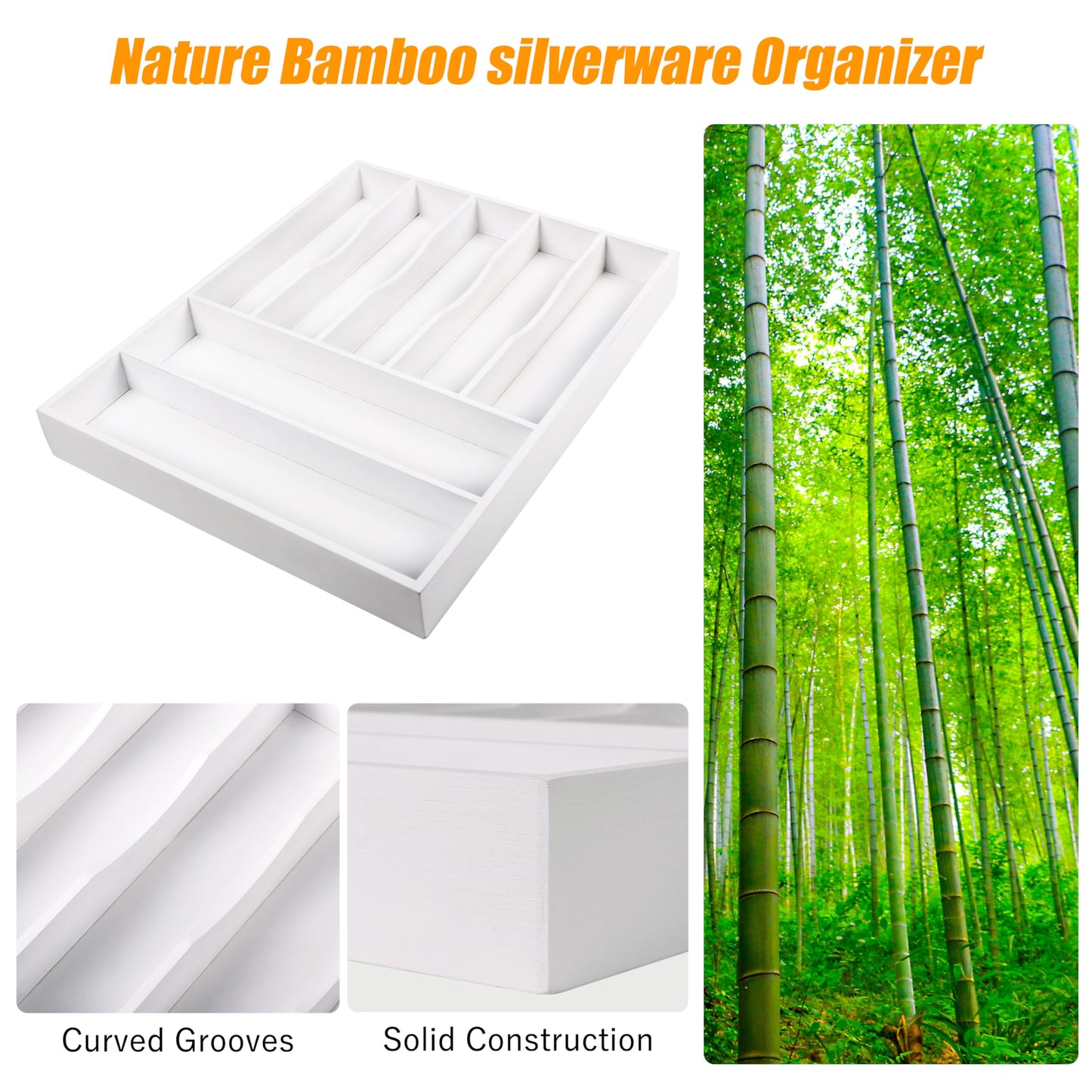 Kitchen Silverware Drawer Organizer and Storage Cabinet Utensil Rack Bathroom Counter Vanity Extra Large Big Cooking Drawer Organizers Countertop Pantry Storage Cabinet Best Kitchen Must Haves 2025