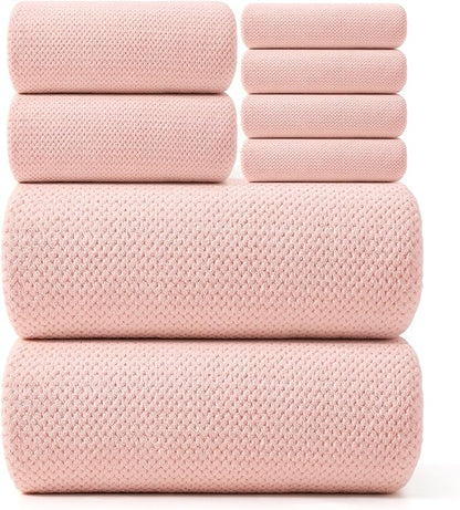 REDKISS Pink Towel Set of 8