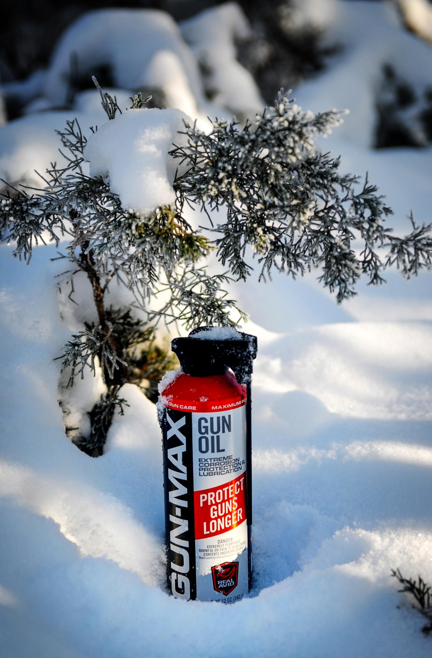 Real Avid Gun Max Gun Oil - 12 Ounce Gun Oil and Cleaner - All-in-One Shooter Lube Rust Protectant & Gun Oil Lubricant - High Performance Gun Lube