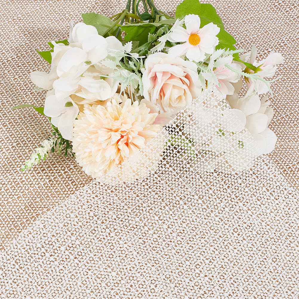 OLYCRAFT 78x59 Inch White Anti-Skid Rug Pad Table Mat Gripper 0.2mm Thick Rectangle Anti Slip Tablecloth Underlay Pad Non Slip Rug Pads for Household Carpet Mattress Floor Mat