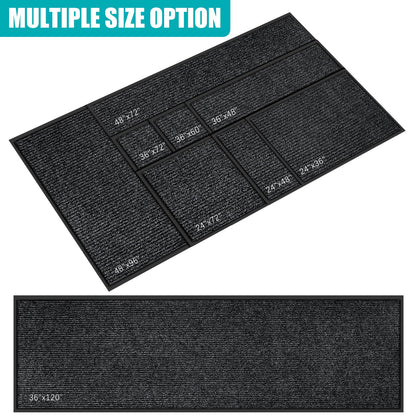 Azadx 4'x6' Front Door Mat Heavy Duty Indoor Outdoor Door Mat Non-Slip Backing Doormat for Entryway Stain and Fade Resistant Commercial Floor Mats Entry Mat Low Profile Welcome Door Mats