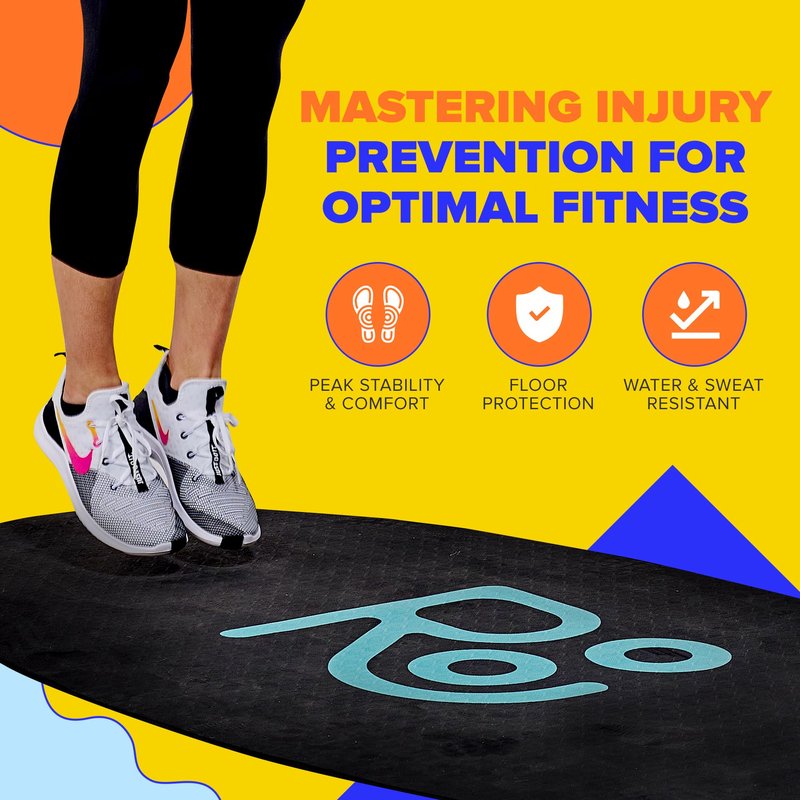 X-Large Roo Jump Rope Mat - 71"x36" The Ultimate Non-Slip Thick 6mm Jump Rope Mat Outdoor and Indoor Workouts - Prevents Injuries, Extends Jumprope Mat Life, Easy to Store and Clean - Comes with Carrying Case - Multi-Functional for Various Exercises