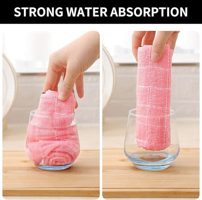 Homaxy 100% Cotton Terry Kitchen Dish Cloths, Ultra Soft and Absorbent Dish