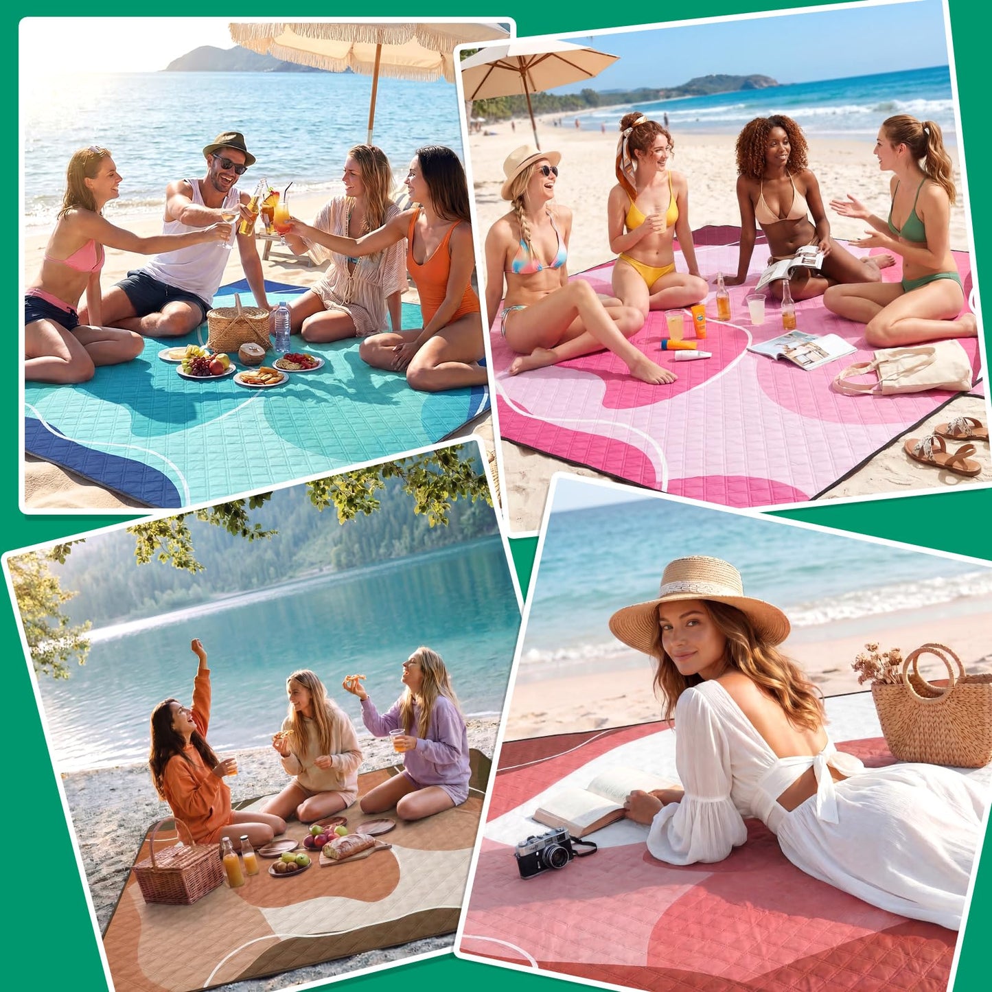 Extra Large Outdoor Picnic Blanket Camping Beach Mat Rug Adult Women Her Mother Day Sister Mom Gf Girlfriend Aunt Titi Best Friend Friendship Grandma Bestie Wife Daughter Law Lady Happy Birthday