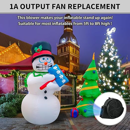 Replacement Inflatable Blower 1.2A for Inflatable Yard Decorations, Outdoor Patio Toys Fan Replacement|Halloween Inflatable Decoration