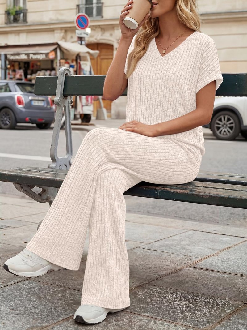 LILLUSORY Womens 2 Piece Lounge Sets 2026 Summer Vacation Outfits Airport Travel Resort Wear Beach Matching Spring Sweatsuit