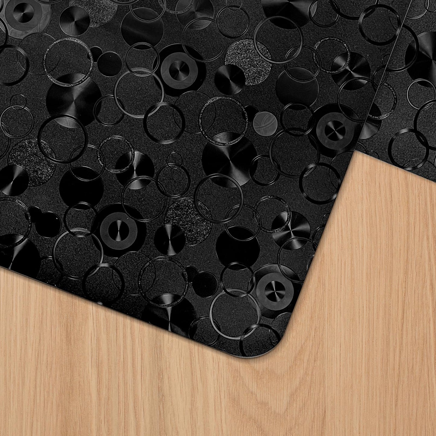 Vicwe Office Chair Mat for Hardwood Floor,36" x 48" Office Chair Mats, Anti-Slip Computer Chair Mat for Gaming Rolling Chair, Desk Chair Mat for Home, Office (Black)