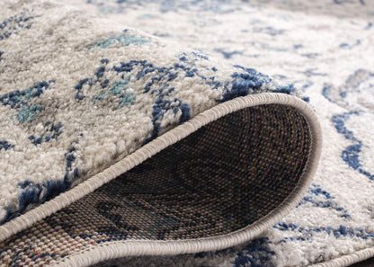 SAFAVIEH Area Rug 8x10 - Madison Collection - Large - Cream & Light Grey, Boho Chic Glam Paisley Design, Non-Shedding & Easy Cleaning, Ideal for Living Room, Bedroom, Office, Dining Space (MAD600C)
