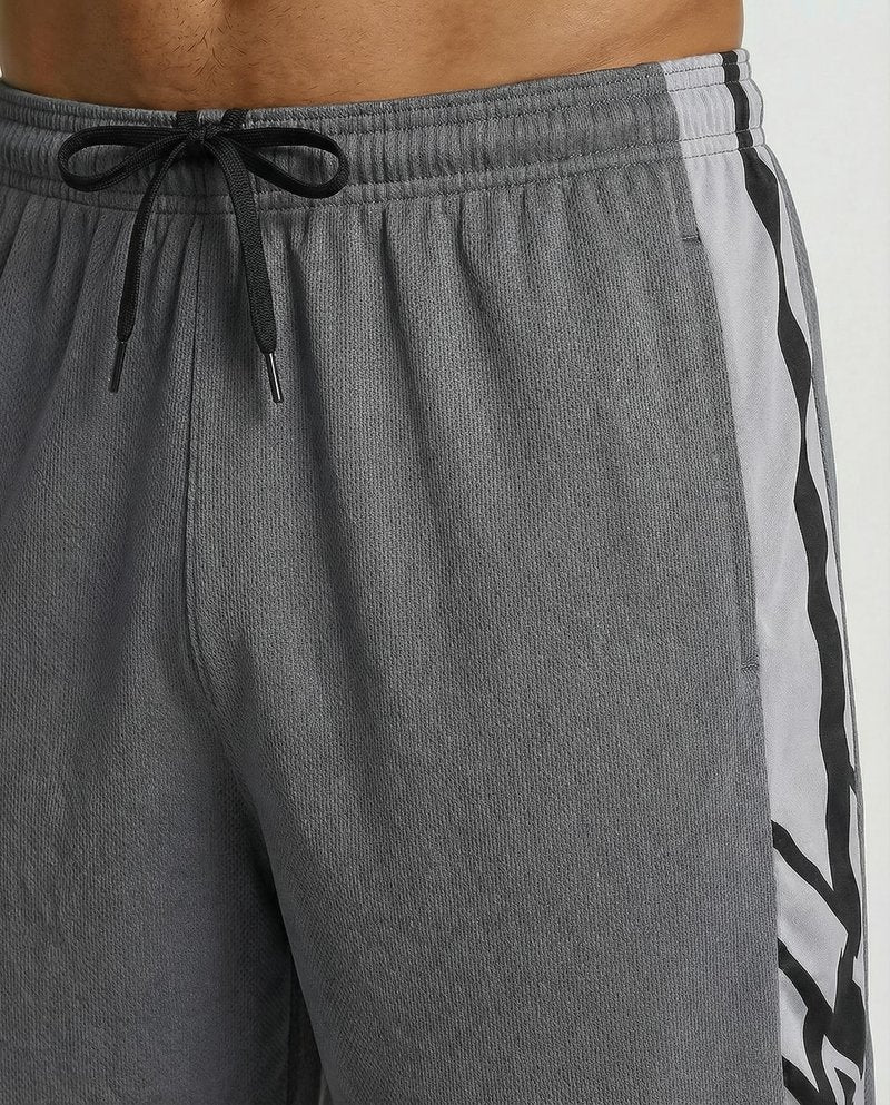 Real Essentials 5 Pack: Men’s 9" Mesh Shorts – Athletic Gym, Workout, Basketball, Running, Casual Lounge Activewear Pockets, Set 2,L