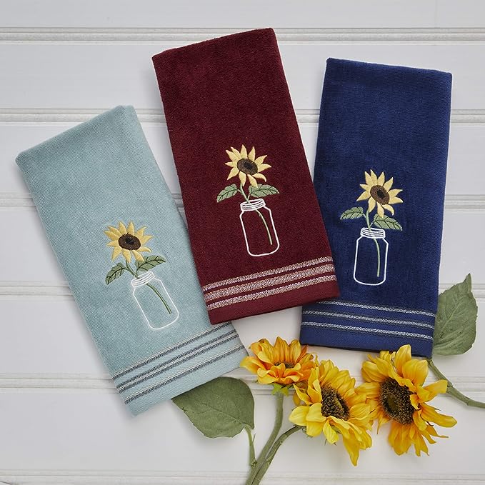 SKL Home by Saturday Knight Ltd. Sunflower in Jar Hand Towel