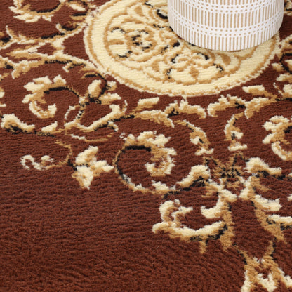 Superior Indoor Area Rug, Plush Carpet Cover, Traditional Oriental Medallion, Perfect for Hallway, Entryay, Living, Dining, Bedroom, Office, Kitchen, Medallion Collection, 3' x 5', N/A