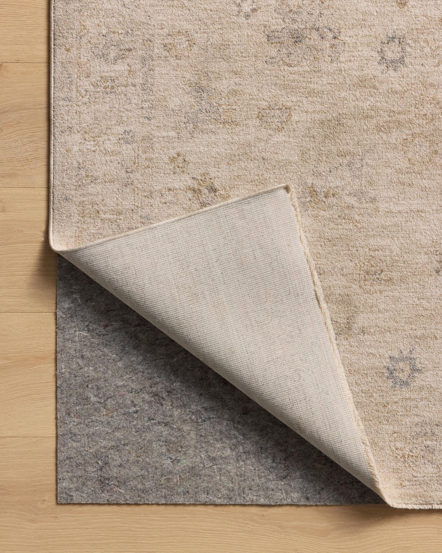 Loloi Chris Loves Julia Louisa Collection LOI-01 Oatmeal/Stone 5'-3" x 7'-6", .38" Pile Height, Area Rug