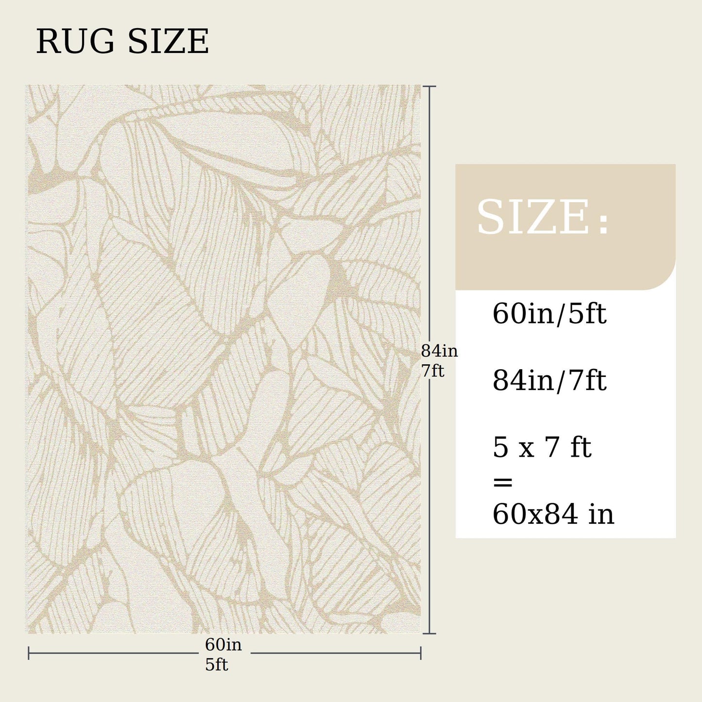 RICKY SERRA 5x7 Area Rug, Machine Washable Living Room Rug - Non-Slip Low Pile Accent Rug for Bedroom, Pet Friendly, Modern Vintage Geometric Design