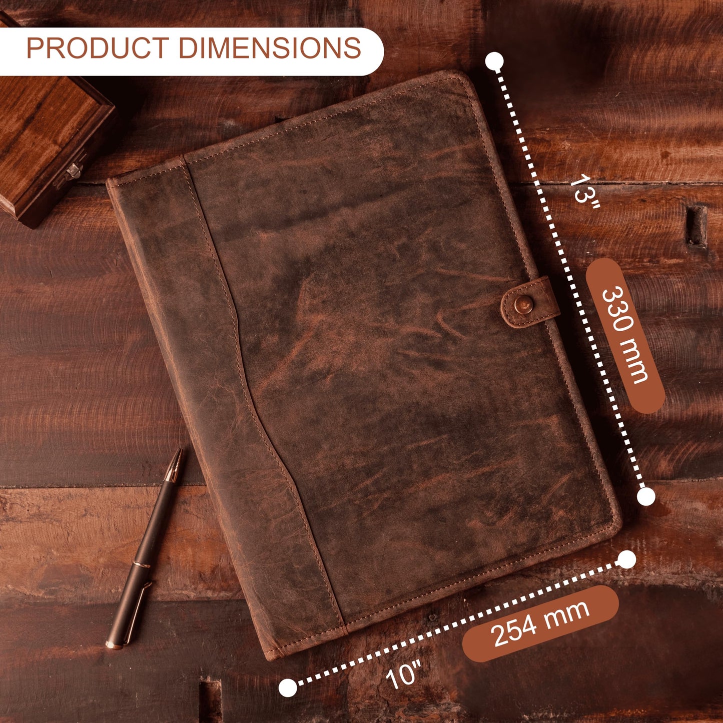 Leather Portfolio, Leather Binder with Pen, Leather Portfolio for Men and Women, Leather Padfolio, Leather Folder, Portfolio Binder, Business Portfolio Men and Women