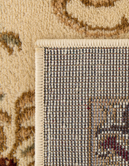 Unique Loom Versailles Collection Traditional Classic Floral Motif Area Rug (5' 0 x 8' 0 Rectangular, Ivory/ Tan)