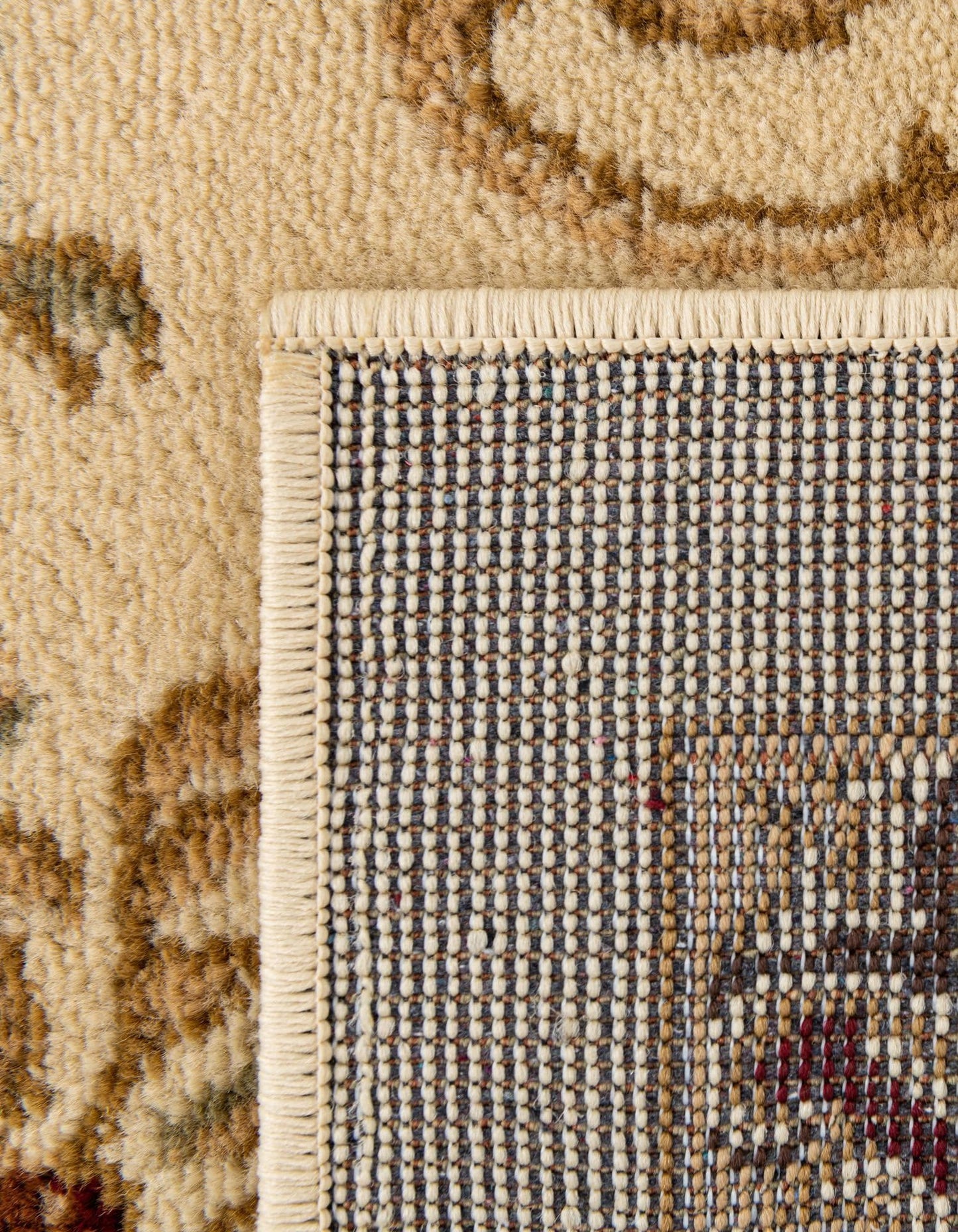 Unique Loom Versailles Collection Traditional Classic Floral Motif Area Rug (4' 0 x 6' 0 Rectangular, Ivory/ Tan)