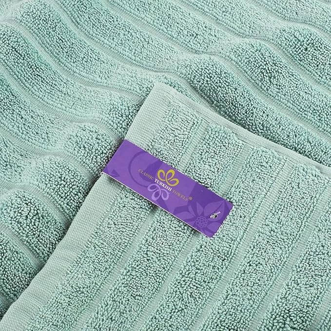 Classic Turkish Towels CTT Luxury 6 Piece Towel Set, 100% Turkish Cotton