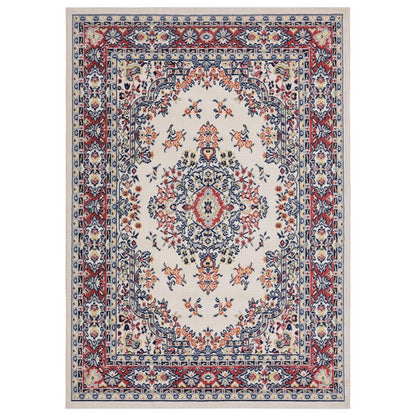 Home Dynamix Premium Sakarya Traditional Medallion Area Rug, Ivory/Red, 7'9"x10'8"