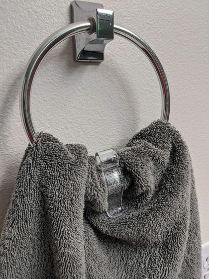 Towel Clip (3-Pack) - No Fuss Hand-Towel Clip for Kitchen or Bathroom