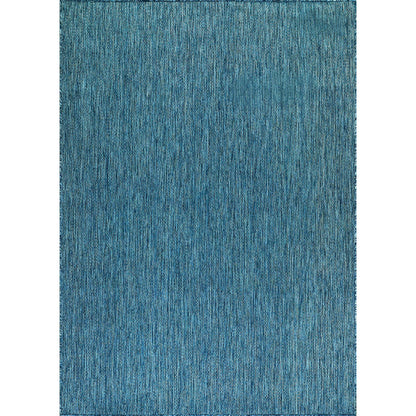 CAMILSON Outdoor Rug 8x10 Modern Area Rugs for Indoor and Outdoor Patios and Porches - Waterproof, Washable, Non-Shedding, Easy-to-Clean Outside Carpet (8 x 10, Solid - Aqua)