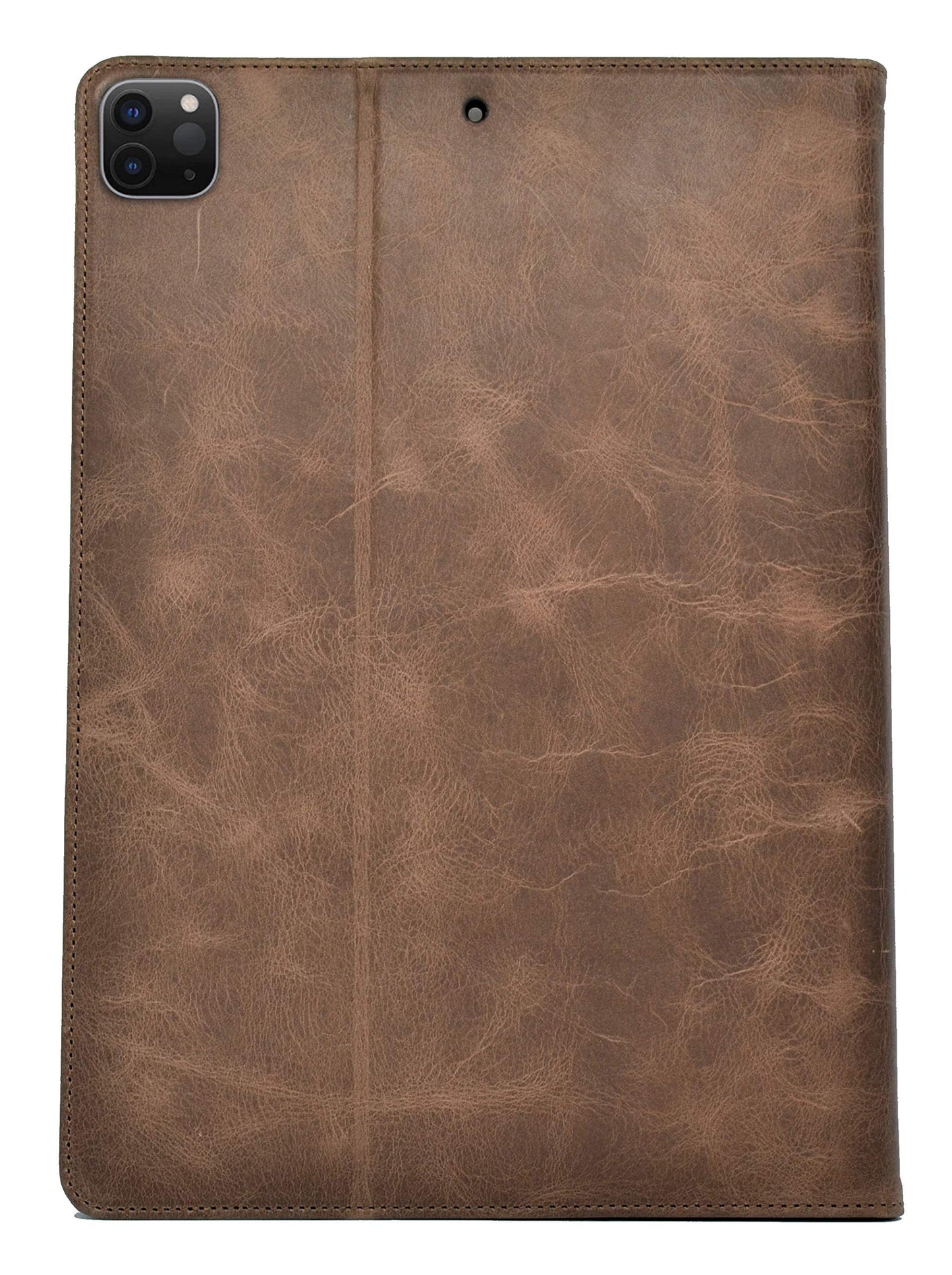 Porter Riley - Leather Case for iPad Pro 12.9" 6th / 5th / 4th Gen. Premium Genuine Leather Stand/Cover/Flip Case (Chocolate Brown)