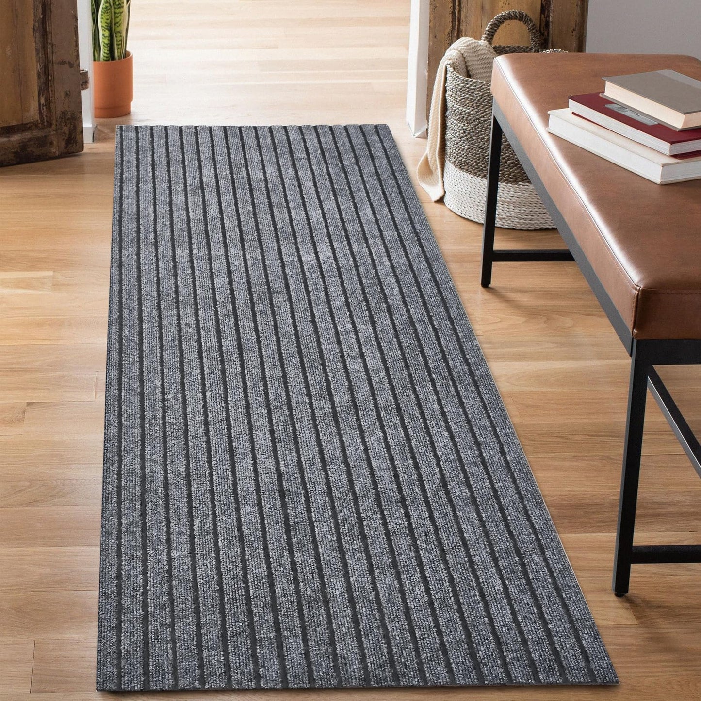 BESTVUE 2' x 6' Runner Rugs with Rubber Backing, Outdoor Indoor Utility Non Slip Carpet Rug Runner for Hallway, Custom Size Area Rugs Mat for Entryway Balcony Patio Kitchen Garage Stair Laundry