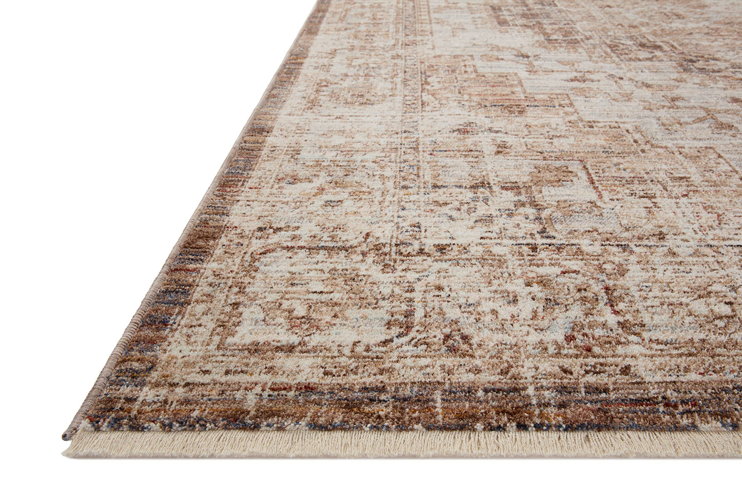 Loloi Sorrento Collection SOR-03 Mocha/Multi 6'-7" x 9'-10" Area Rug