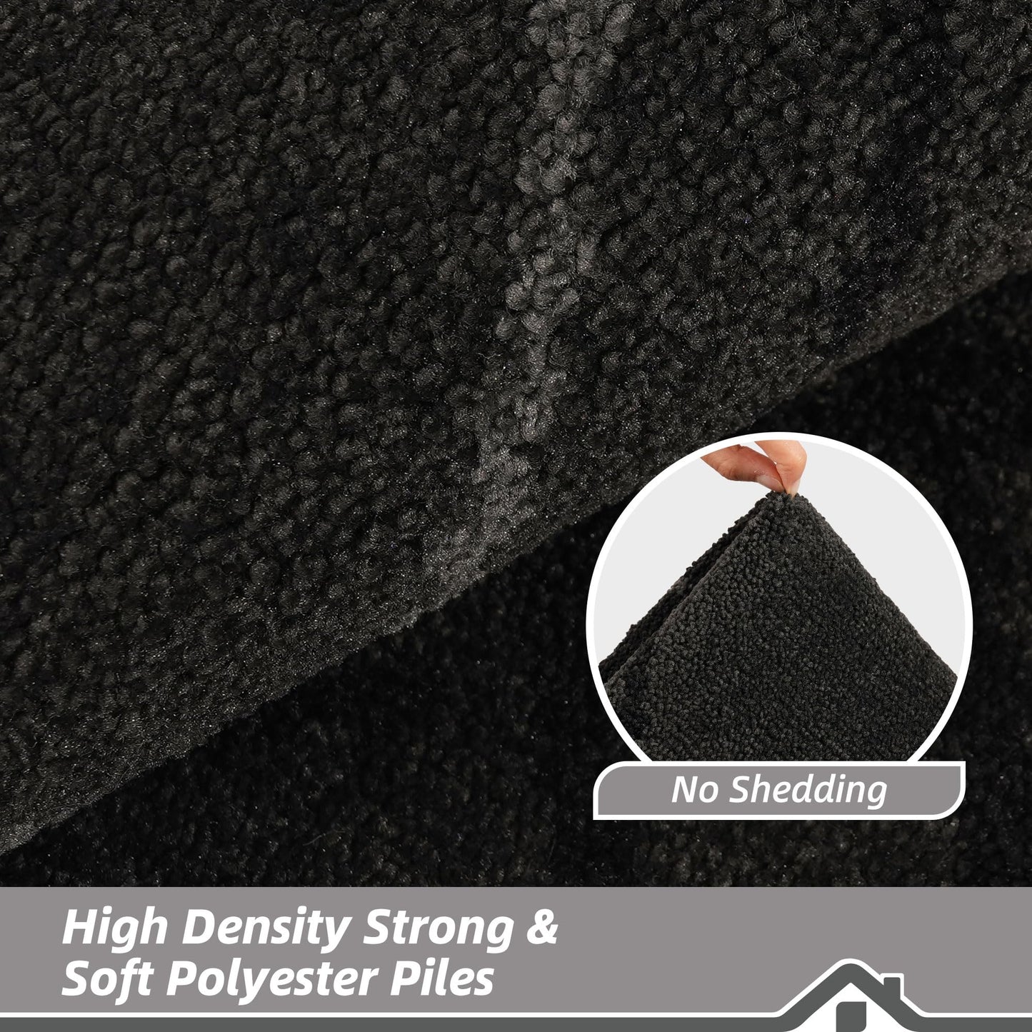 BEQHAUSE Door Mat 32" x 48", Non Slip Entryway Rugs Washable, Dirt Trapper Front Door Mat,Low Profile Absorbent Floor Mats for Front Back Door and Entryway, Dark Grey