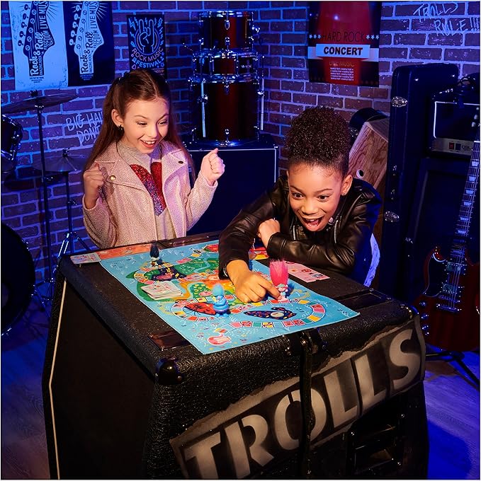 Spin Master Games Trolls World Tour Cooperative Strategy Board Game for Families and Kids Ages 5 and up