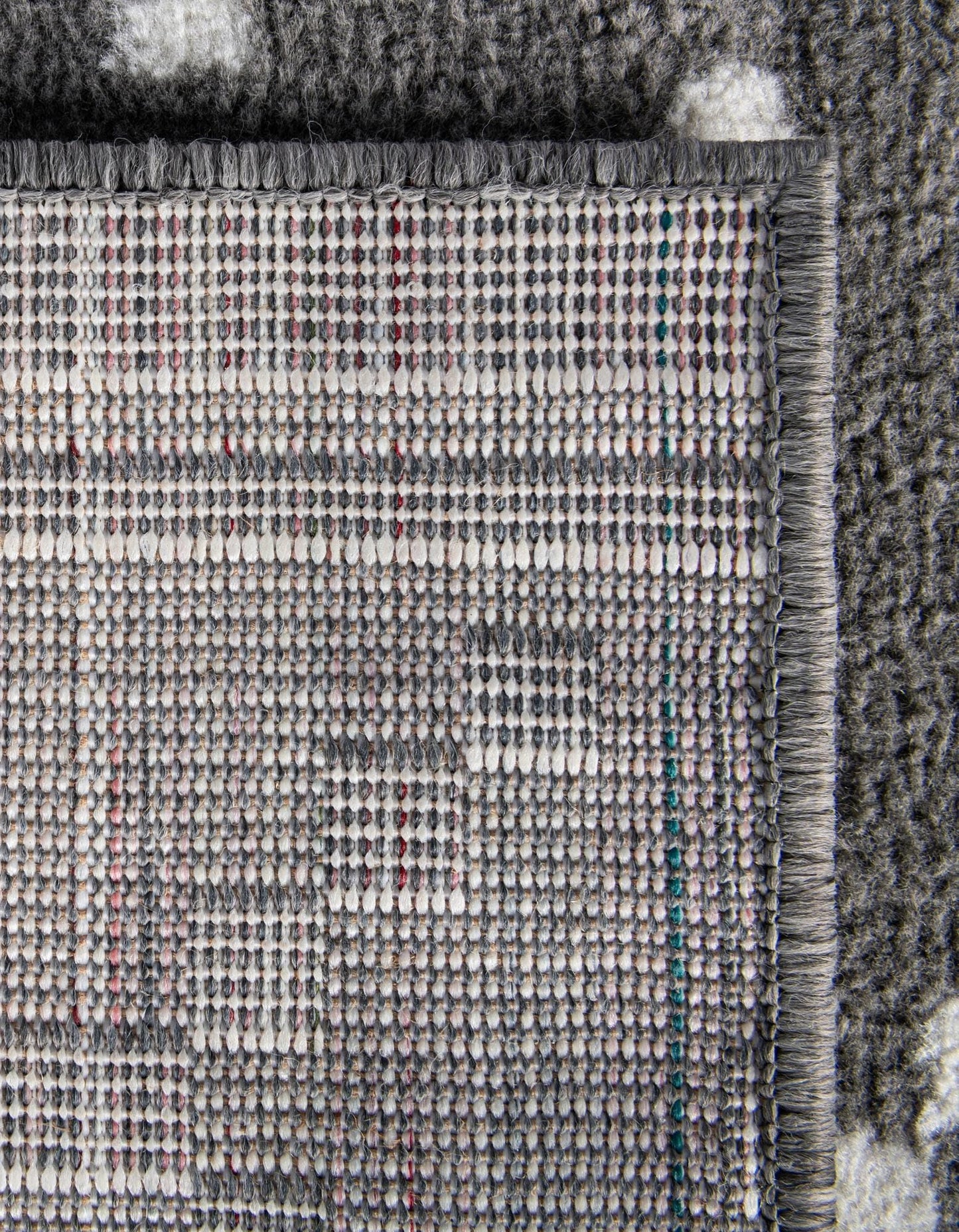 Rugs.com - Oslo Rug – 8 Ft Square Gray Easy-Clean Rug – Modern Geometric Design for Living Rooms, Bedrooms, and Dining Rooms