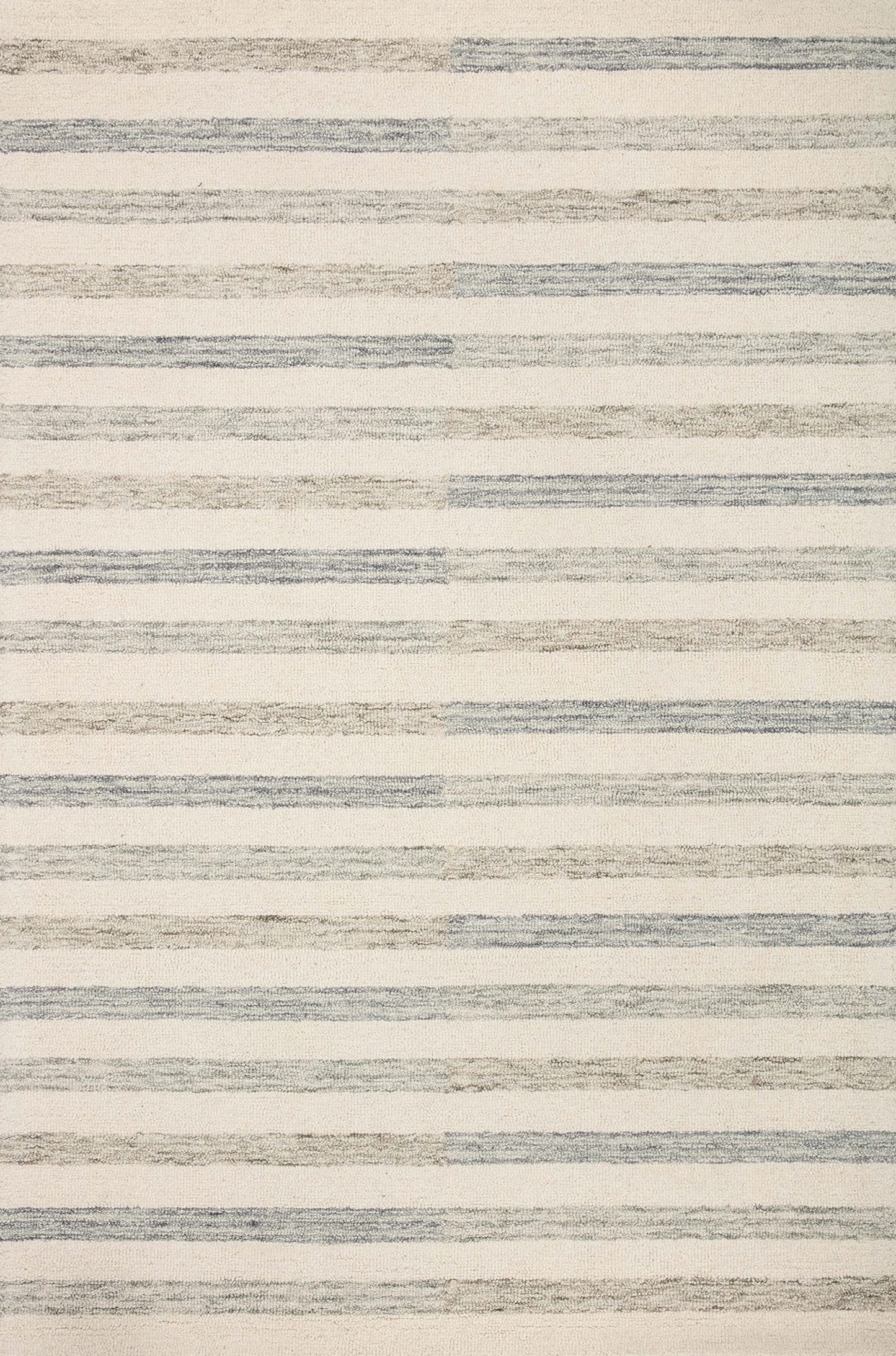 Loloi Chris Loves Julia Chris Collection CHR-05 Ivory/Slate 9'-3" x 13', .50" Pile Height, Area Rug